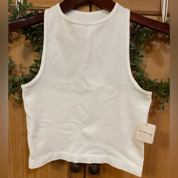 NWT Free People Hayley Brami Racerback Tank Top White XS/S - Picture 2 of 10